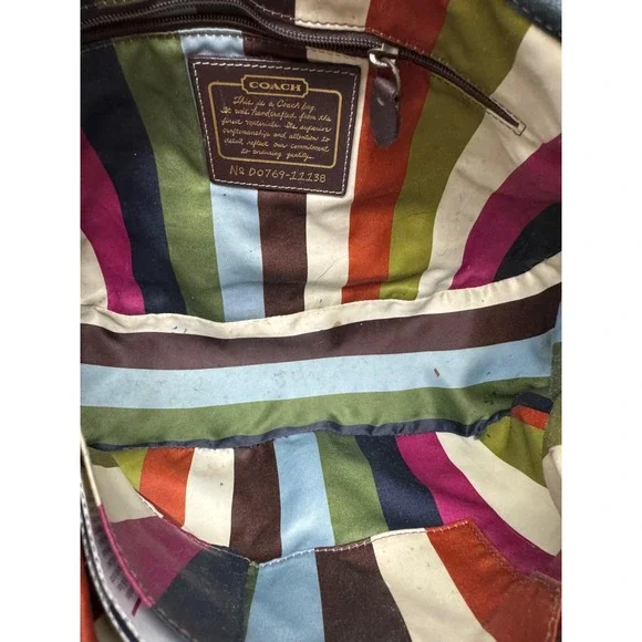 Vintage Coach Legacy 65th Anniversary Collection Suede Flap Shoulder Bag 11138 - Picture 11 of 16